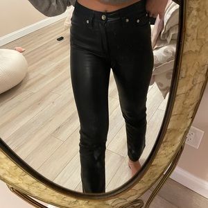 Rag and bone genuine leather pants